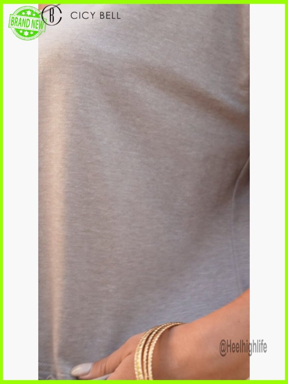 V Neck Short Sleeve Flowy Tunic Tee | Soft Stretchy | Loose Fit Basics - Picture 7 of 7